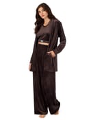 Dresowy luxe plush layer, crop tank & pant lounge set DKNY - 2
