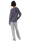Piżama brushed sweater jersey hooded & jogger sleep set DKNY - 3