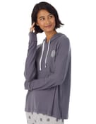 Piżama brushed sweater jersey hooded & jogger sleep set DKNY - 0