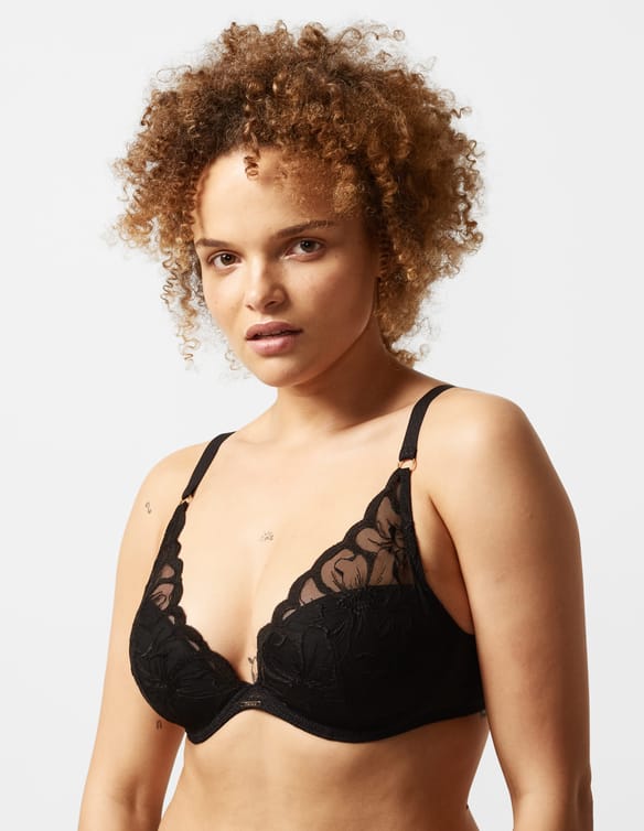 Biustonosz plunge fleurs Chantelle