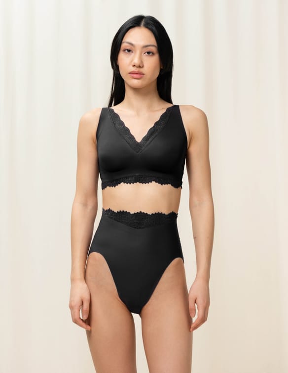 Majtki z wysokim stanem velveteen sensation