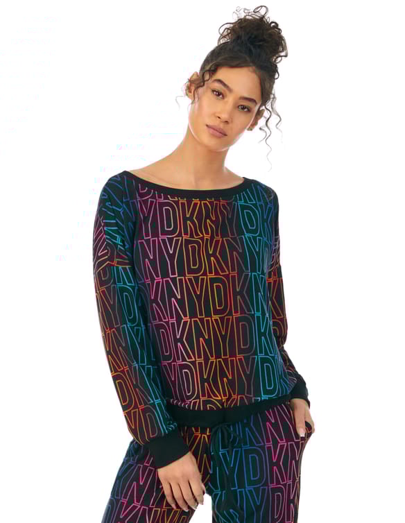 Piżama cozy jersey folded & jogger sleep set DKNY