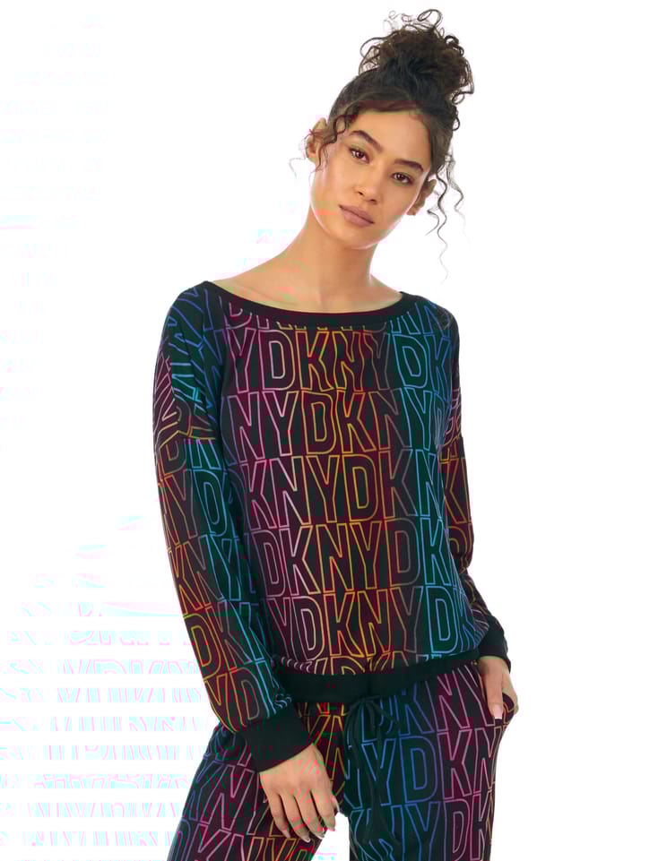 Piżama cozy jersey folded & jogger sleep set DKNY - 0